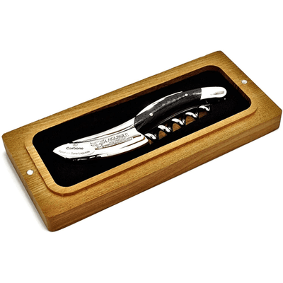 Laguiole en Aubrac Deluxe Sommelier Waiter's Corkscrew with Carbon / Coil Handle - Gamlyrices