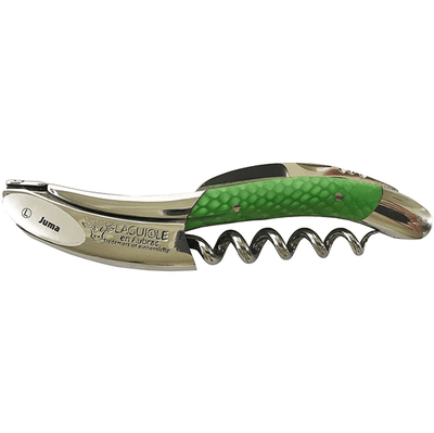 Laguiole en Aubrac Deluxe Sommelier Waiter's Corkscrew with Juma Green Handle - Gamlyrices