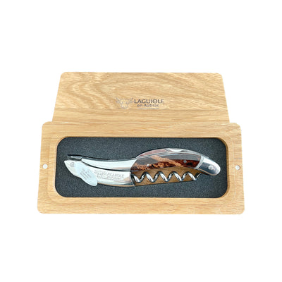 Laguiole en Aubrac Deluxe Sommelier Waiter's Corkscrew Matte Bolster with Grapevine Wood Handle & Exclusive Bee - Gamlyrices